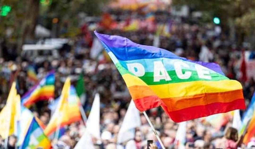 Una manifestazione per la pace
