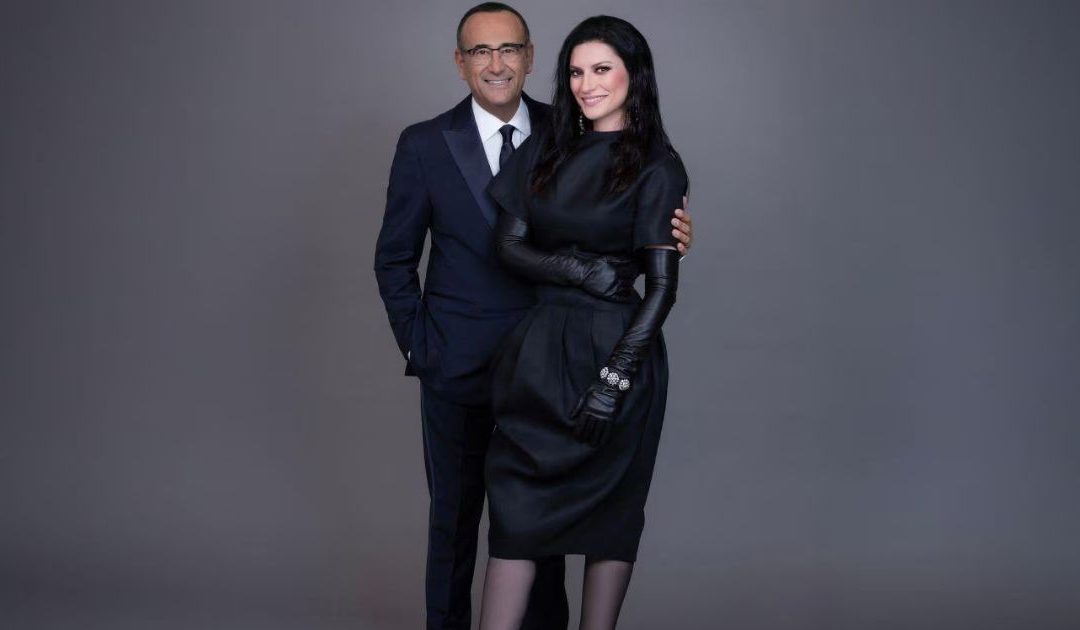 Laura Pausini e Carlo Conti