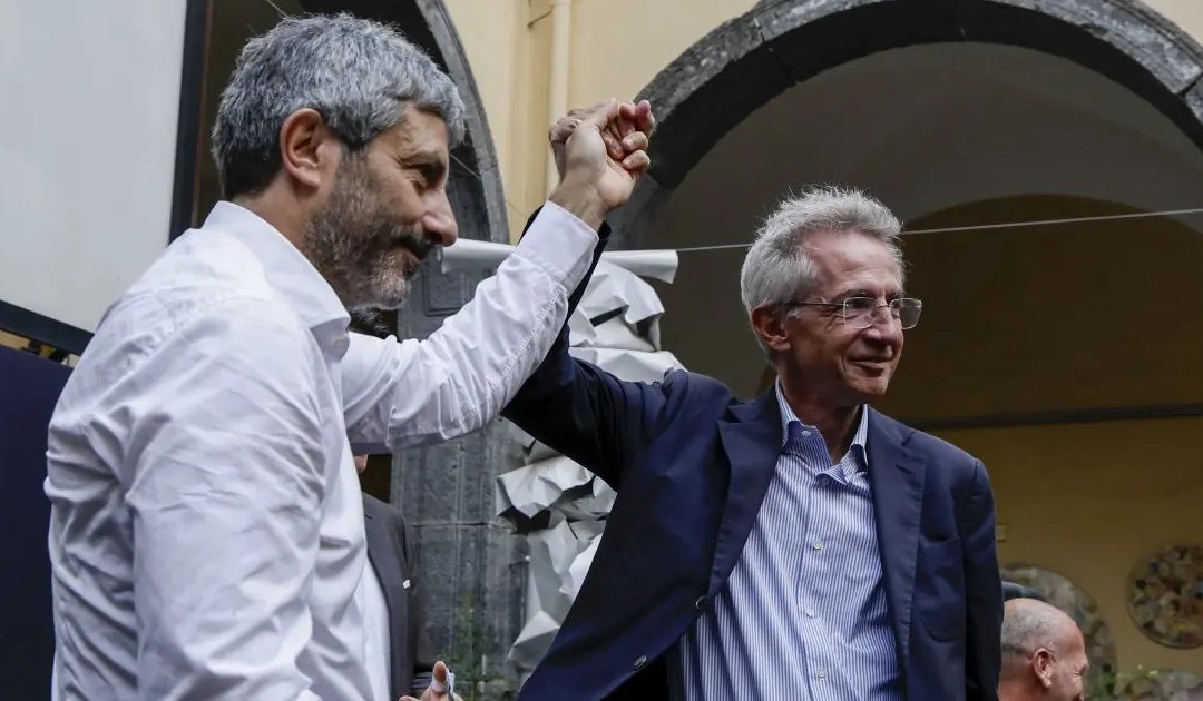 Il governatore Roberto Fico e il sindaco Gaetano Manfredi