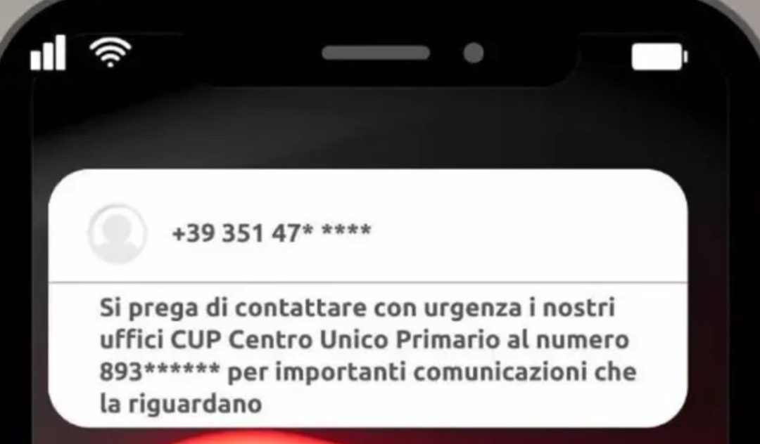 Avellino, truffa via sms per servizi sanitari: l’Asl lancia l’allarme
