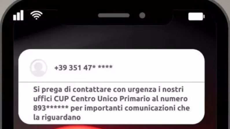 Avellino, truffa via sms per servizi sanitari: l’Asl lancia l’allarme