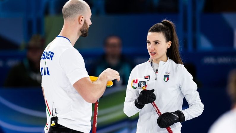 Il curling si tinge d’azzurro, Constantini e Mosaner di bronzo nel doppio misto