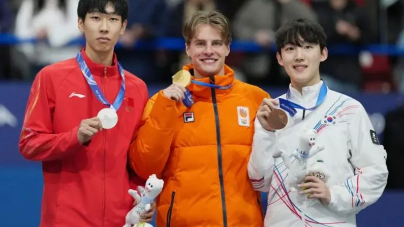 Oro Olanda nei 1000 mt Short Track, il cinese Sun Long 2° per 28 millesimi