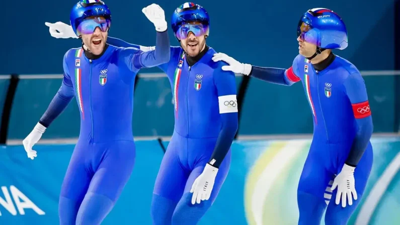Oro Italia nell’inseguimento a squadre di Pattinaggio velocità