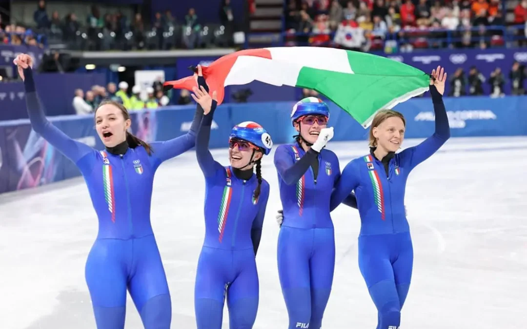 Arianna Fontana medaglia con la staffetta e record davanti a Meloni