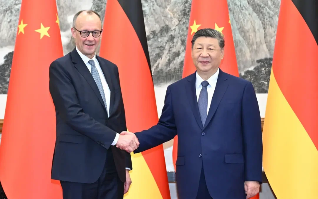 Il leader cinese Xi Jinping incontra a Pechino il cancelliere tedesco Merz