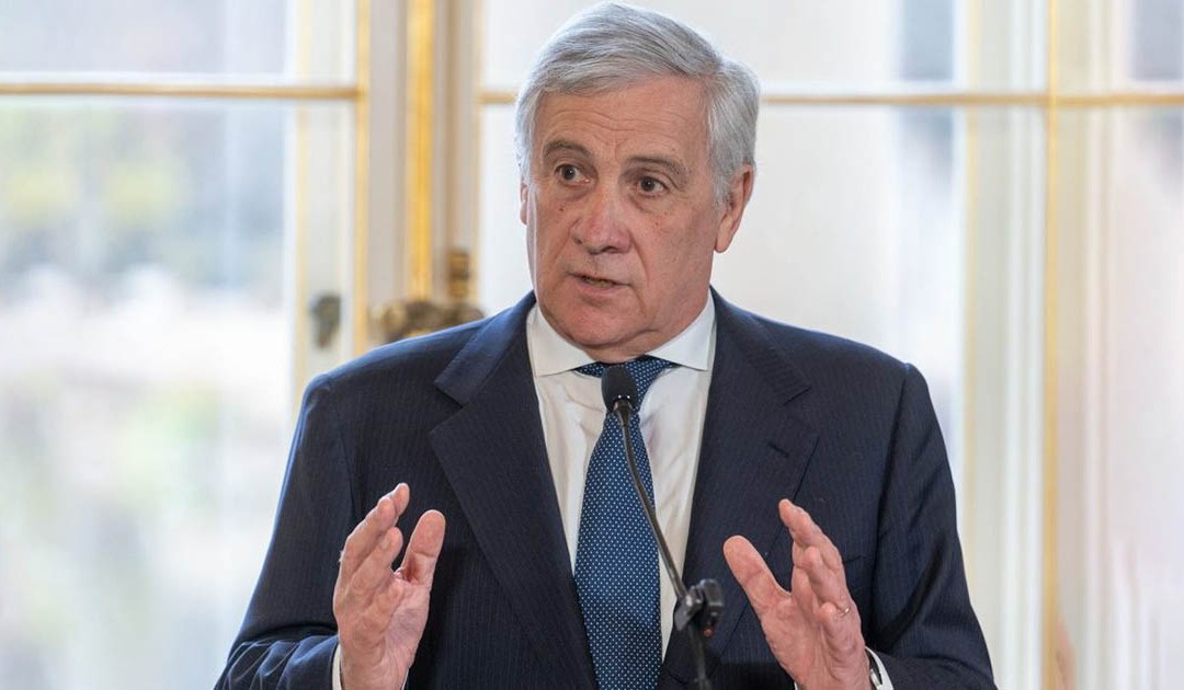 Il ministro degli Esteri Antonio Tajani