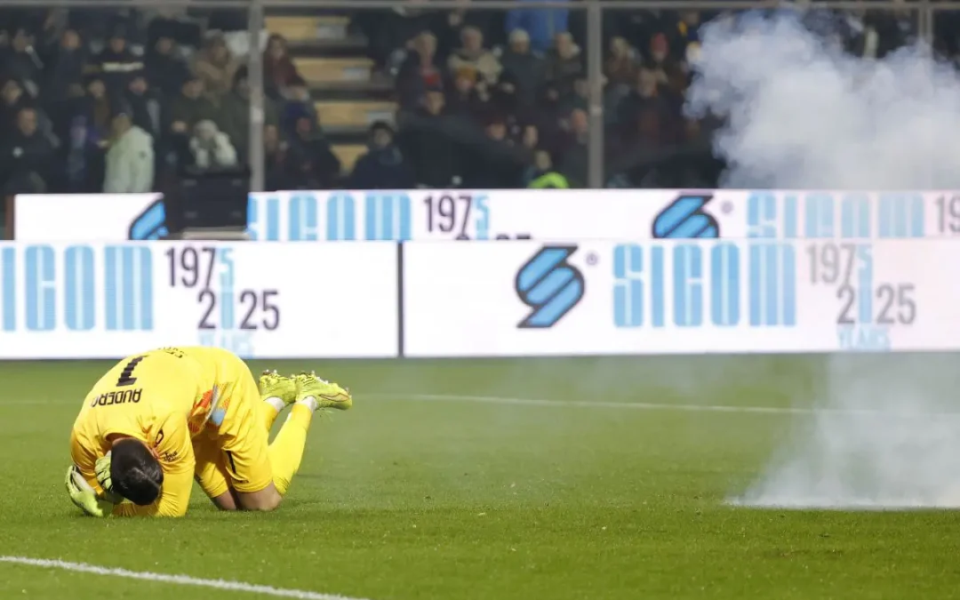 Petardo contro Audero, divieto di trasferta per i tifosi nerazzurri fino al 23 marzo