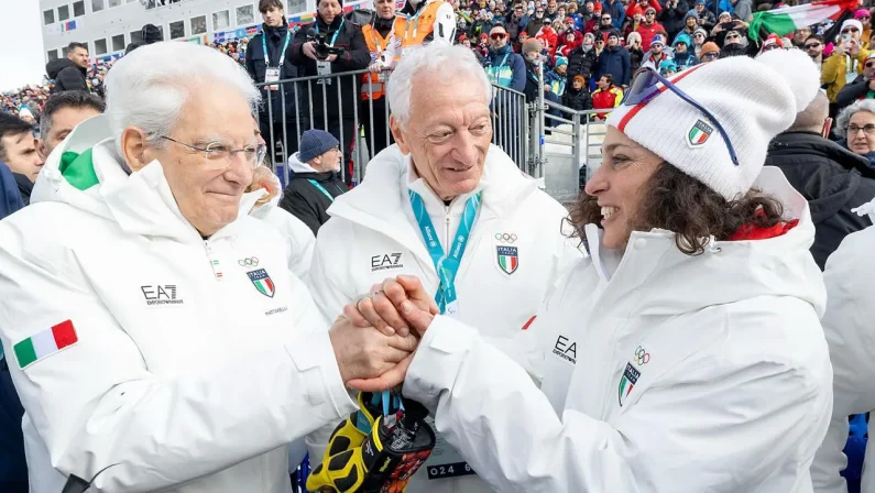 Federica Brignone da leggenda, è medaglia d’oro in Super-G sotto gli occhi del presidente Mattarella