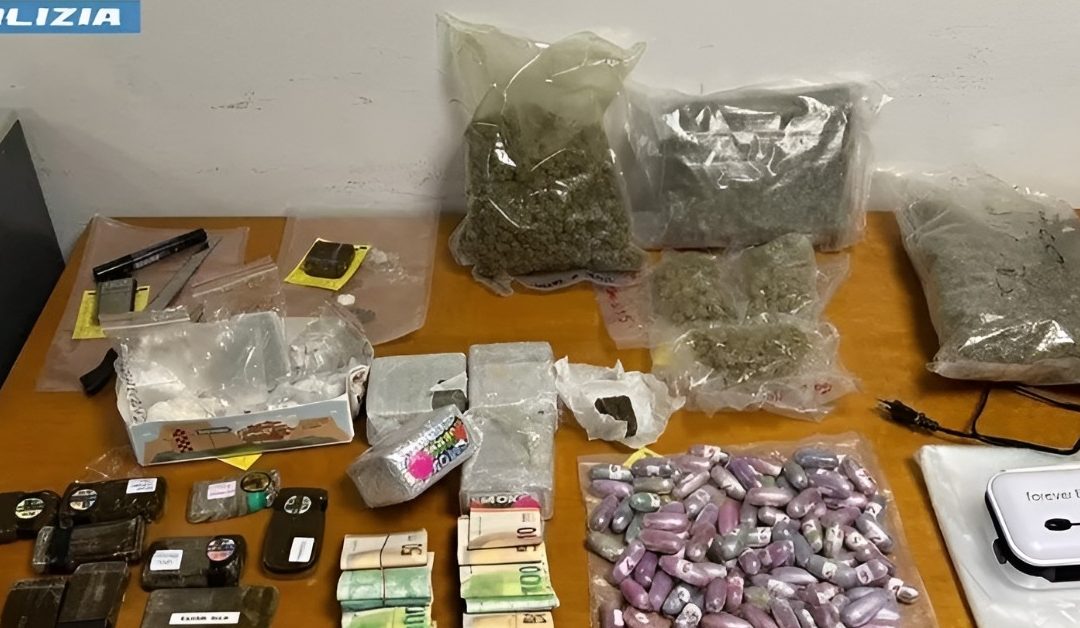 Otto chili di droga sequestrati e quattro arresti della Polizia nel Cosentino