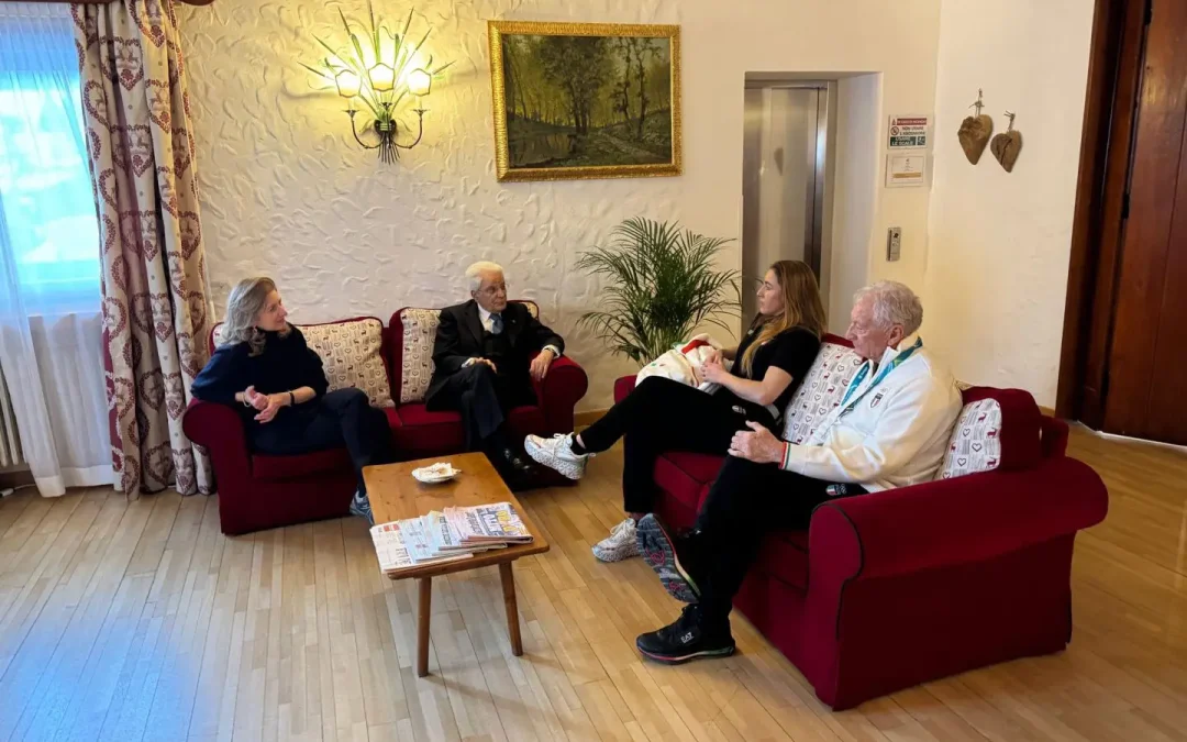 Goggia in visita da Mattarella a Cortina, domani il Presidente assisterà al Super-G femminile