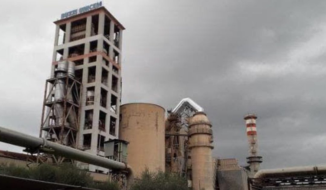 Lo stabilimento Buzzi Unicem di Guidonia Montecelio