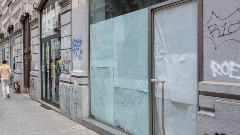 Desertificazione commerciale inarrestabile, dal 2012 scomparsi 156mila negozi