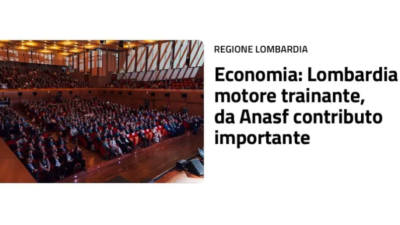 Fontana “Lombardia motore trainante dell’economia, da Anasf contributo importante”