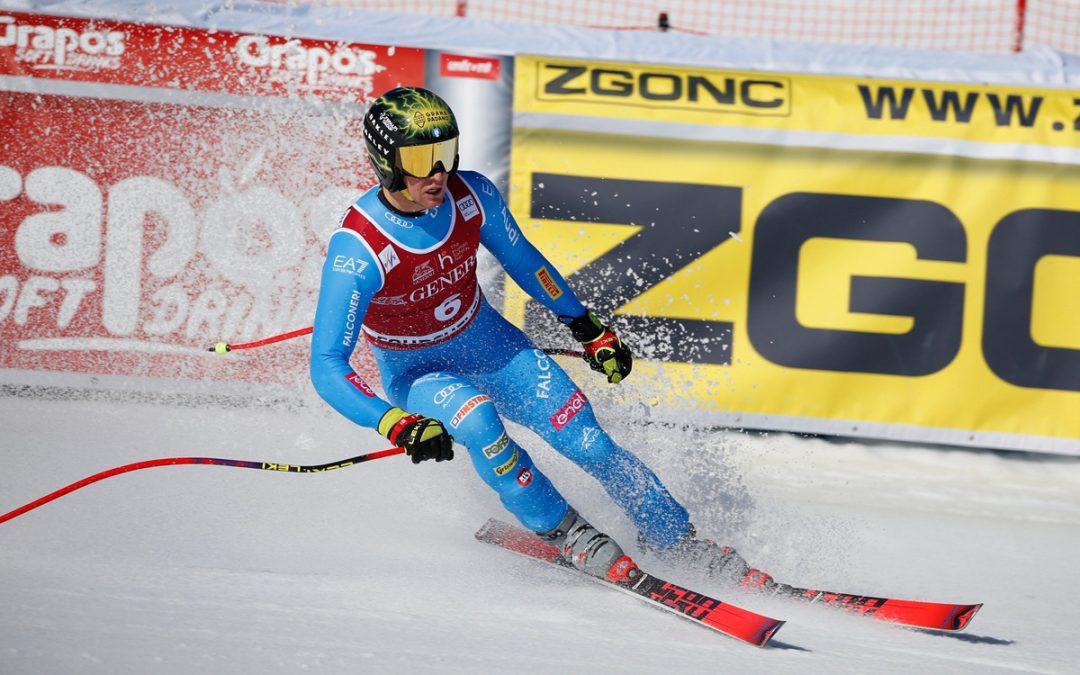 Giovanni Franzoni secondo nella discesa di Courchevel, vince Kriechmayr. Coppa del mondo a Odermatt