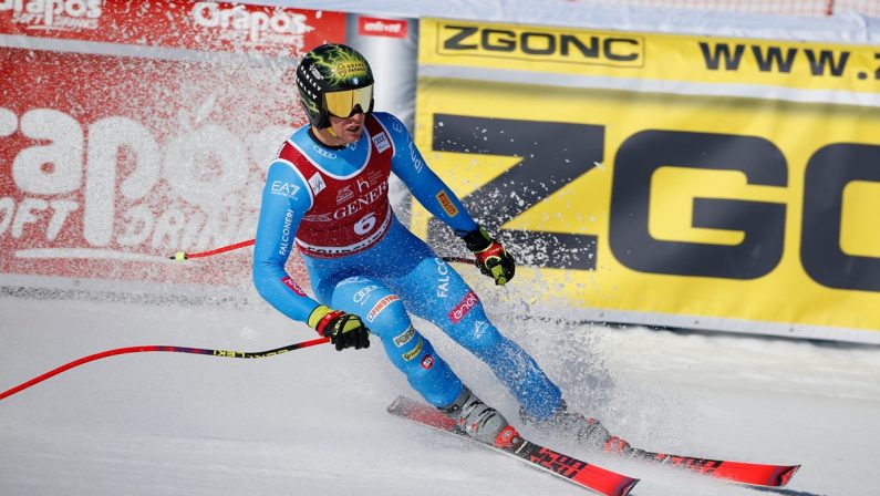 Giovanni Franzoni secondo nella discesa di Courchevel, vince Kriechmayr. Coppa del mondo a Odermatt