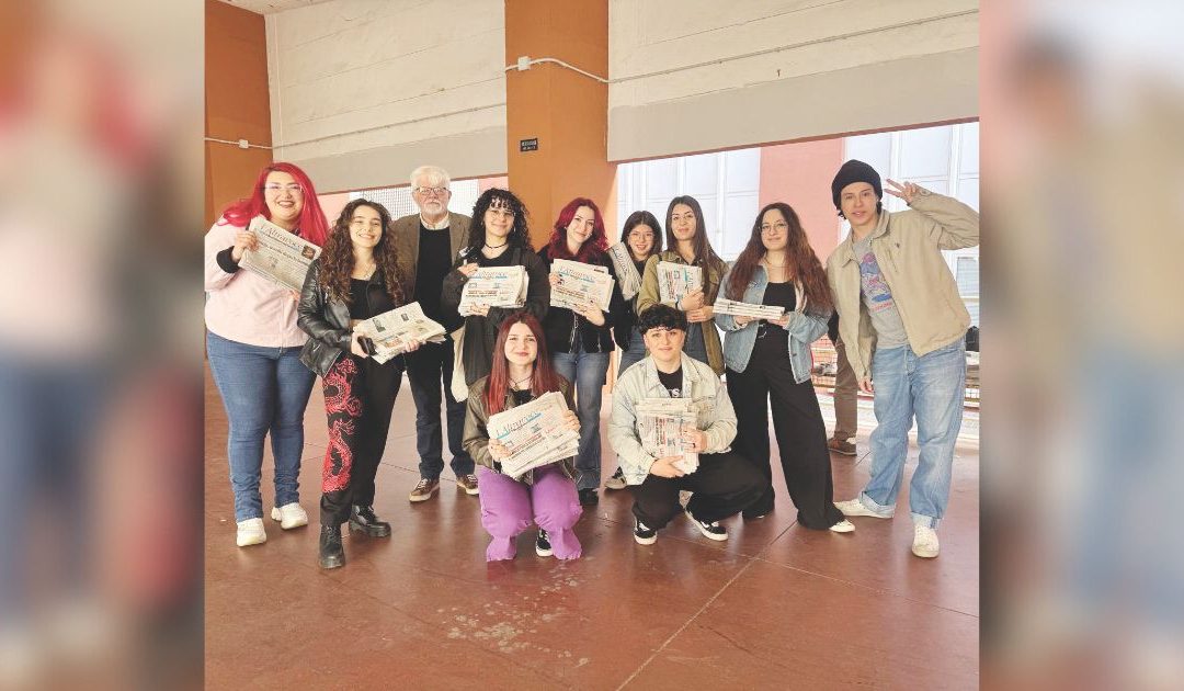 Il direttore Massimo Razzi alla prima uscita di UnicalVoice con gli studenti