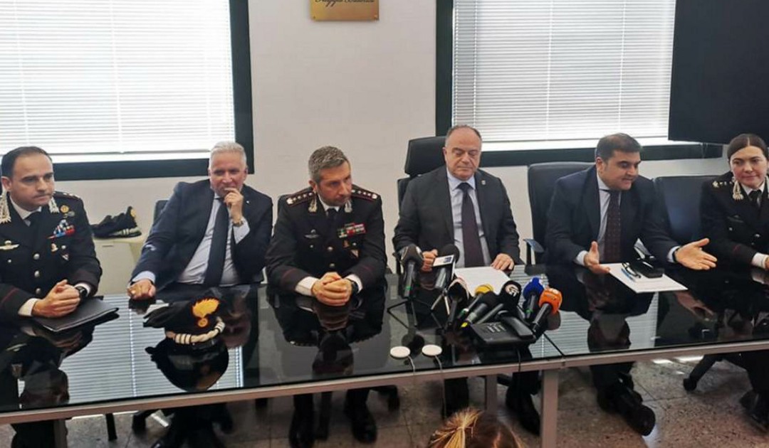 Conferenza stampa del procuratore Gratteri, blitz contro i Casalesi