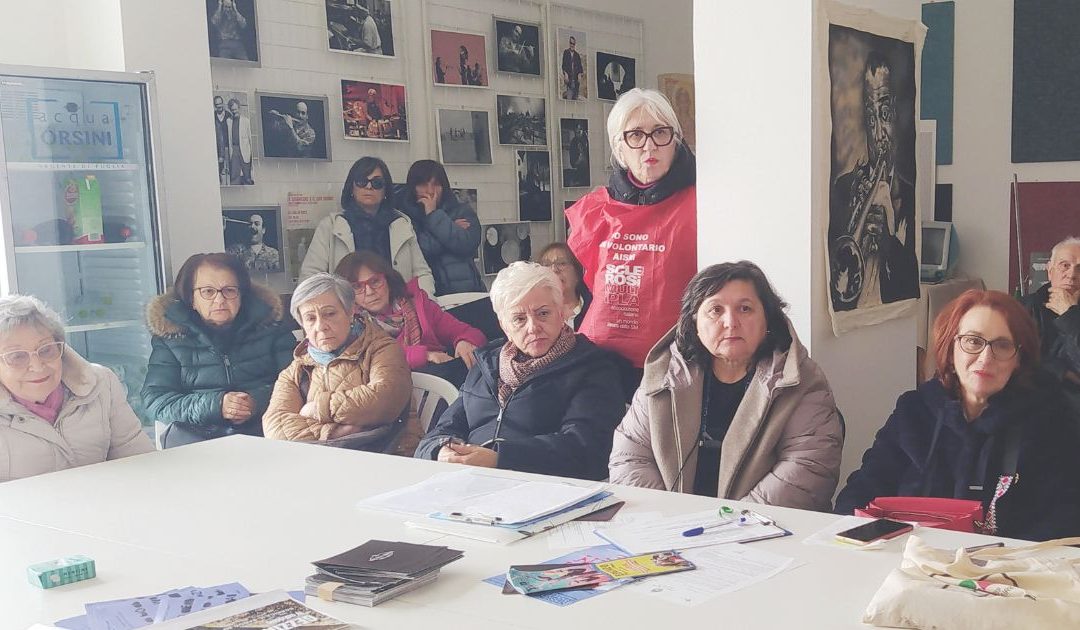 ALcuni momenti della conferenza stampa delle malate oncologiche del Materano