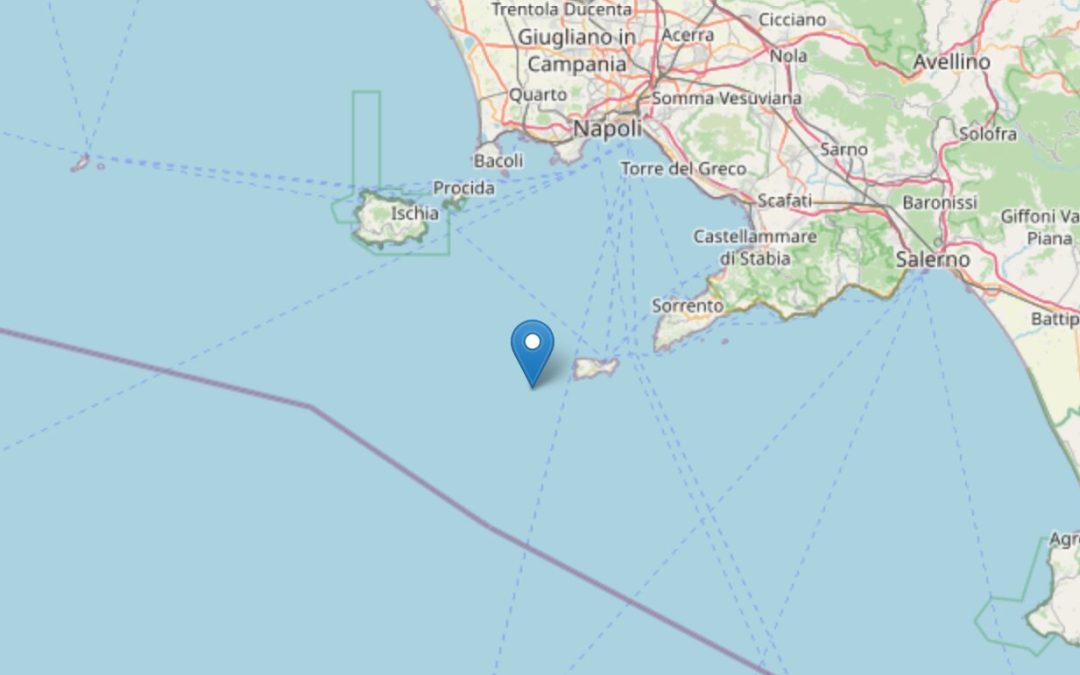 Scossa di terremoto di magnitudo 5.9 al largo di Capri, nessun danno