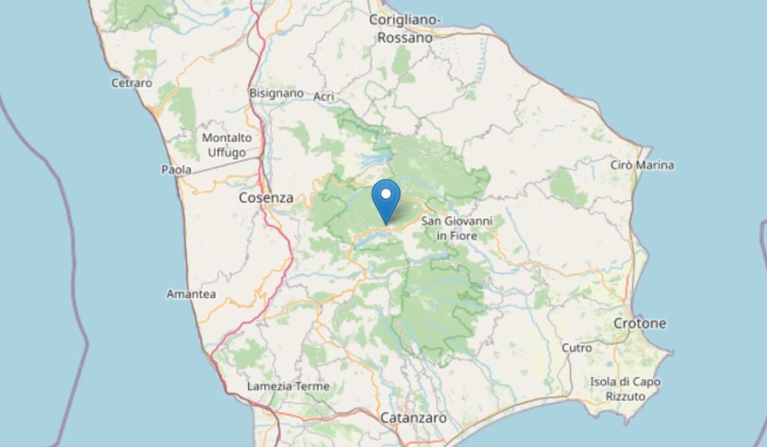 Cosenza, scossa di terremoto in Sila