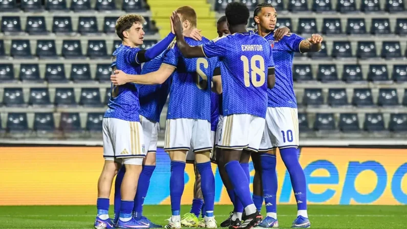 L’Under 21 travolge la Macedonia a Empoli, gli azzurrini vincono 4-0