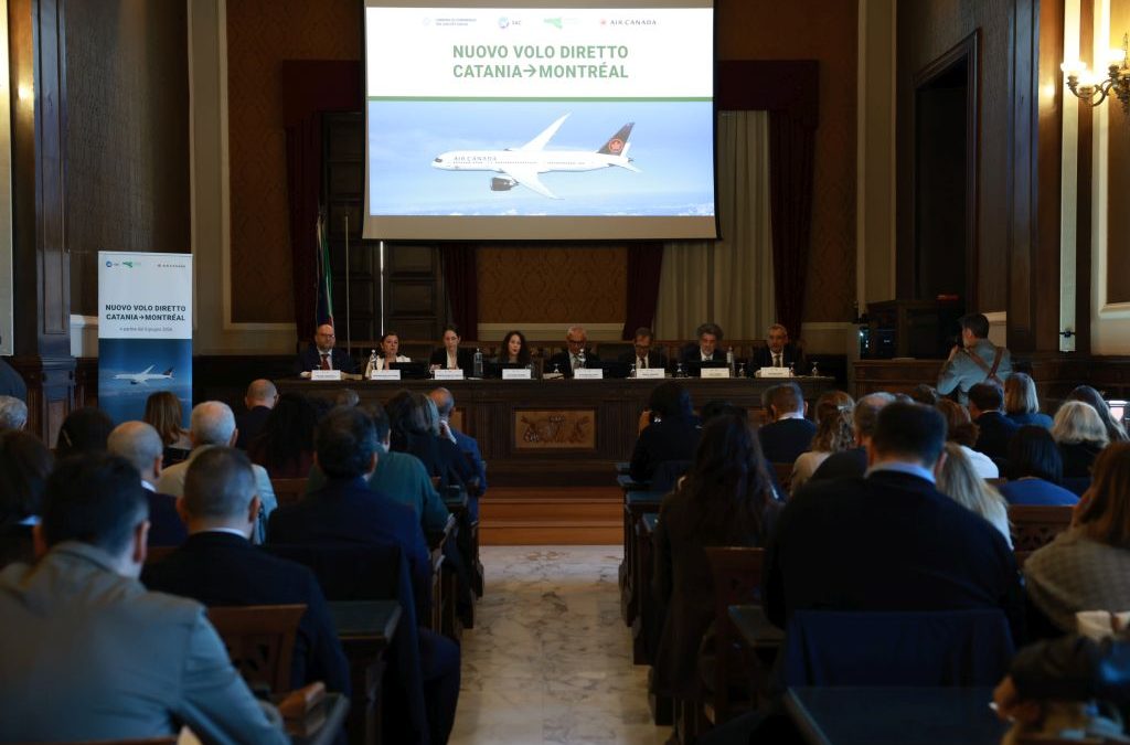 Dal 5 giugno al via il nuovo volo diretto Catania-Montreal