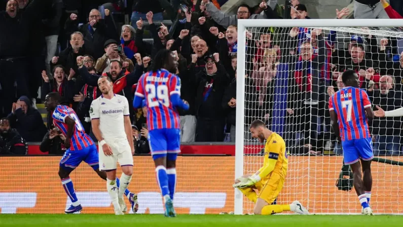 La Fiorentina crolla a Londra, il Crystal Palace vince 3-0