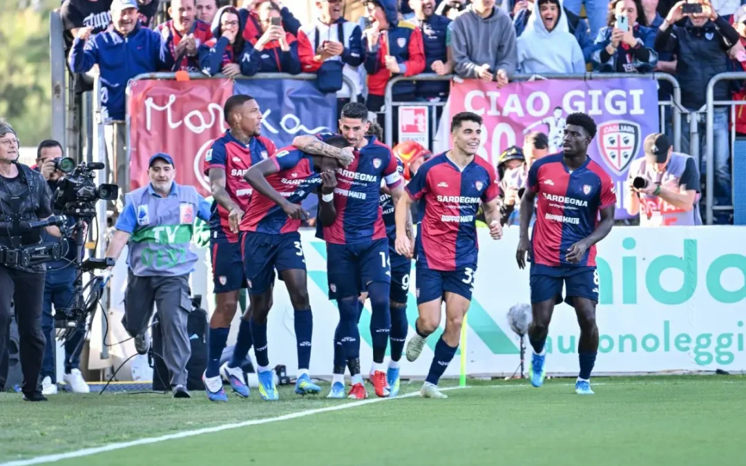 Cagliari show: 3-2 all’Atalanta e salvezza sempre più vicina