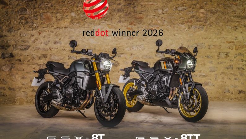 Suzuki GSX-8T e GSX-8TT vincono il Red Dot Design Award
