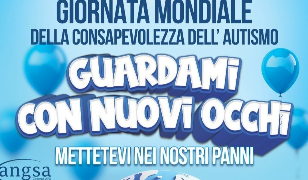 “Guardami con nuovi occhi”: Cosenza celebra la Giornata della consapevolezza dell’autismo