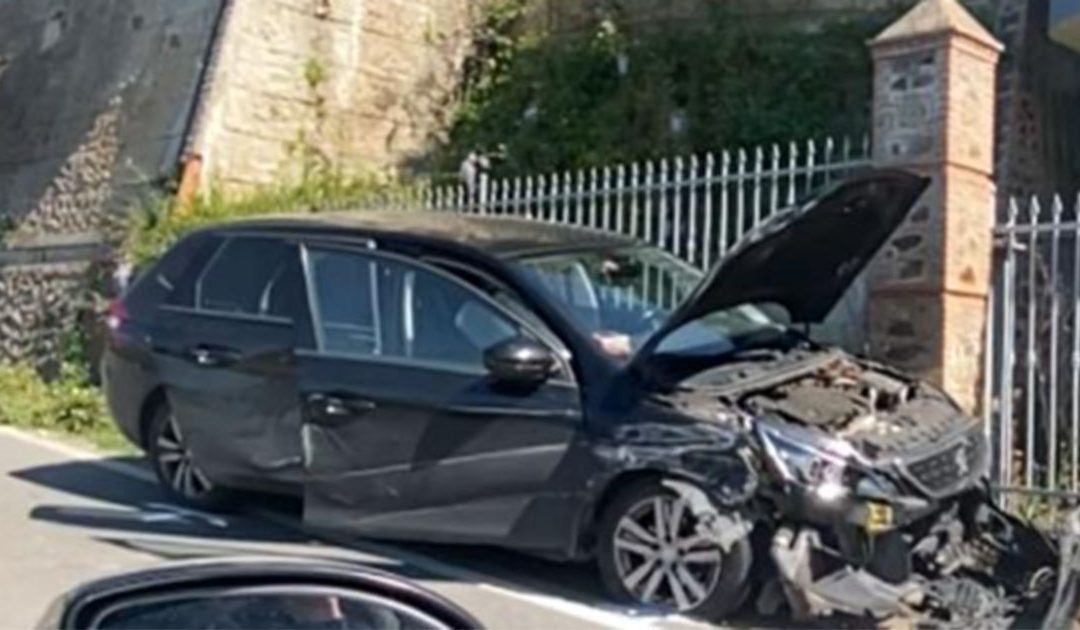 L'auto su cui viaggiava Domenico Martelli