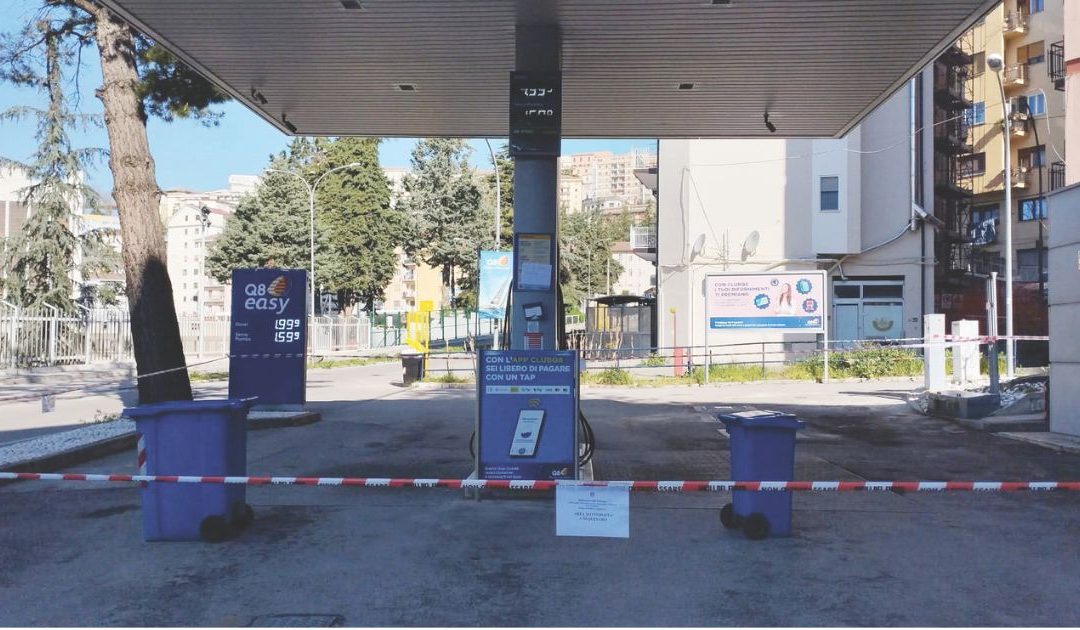 Il distributore sequestrato