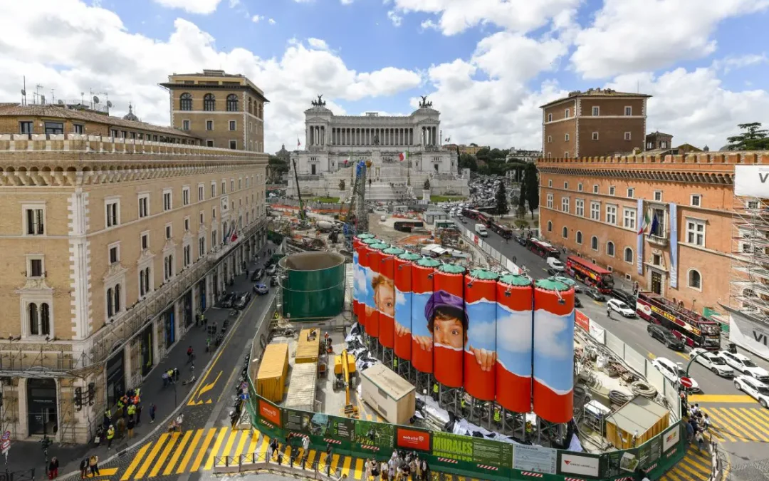 Webuild, nuova opera “MURALES” per la stazione Venezia della Metro C di Roma