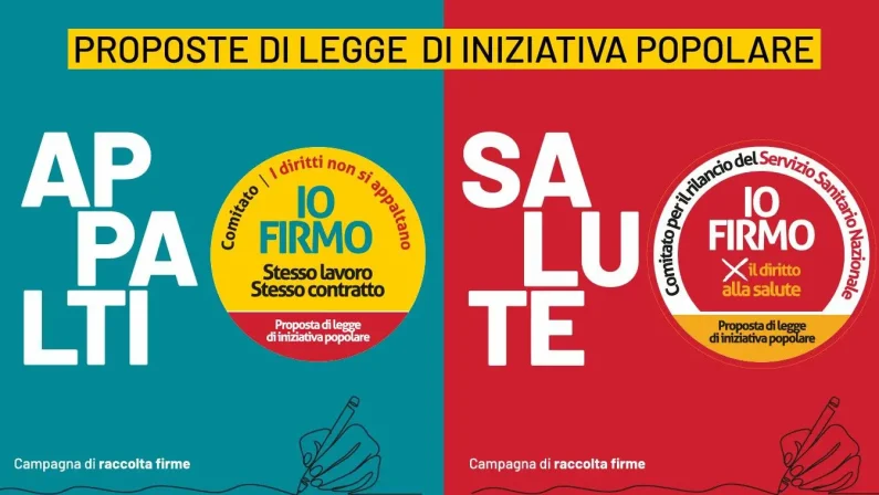 Sanità e appalti, la Cgil chiede una firma per il cambiamento