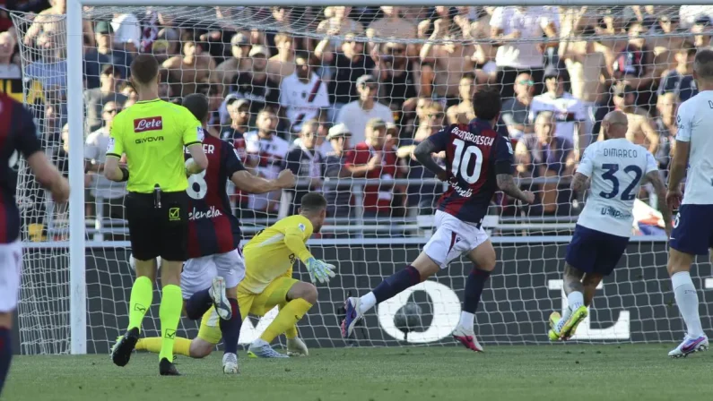 Emozioni e gol al Dall’Ara, finisce 3-3 fra Bologna e Inter