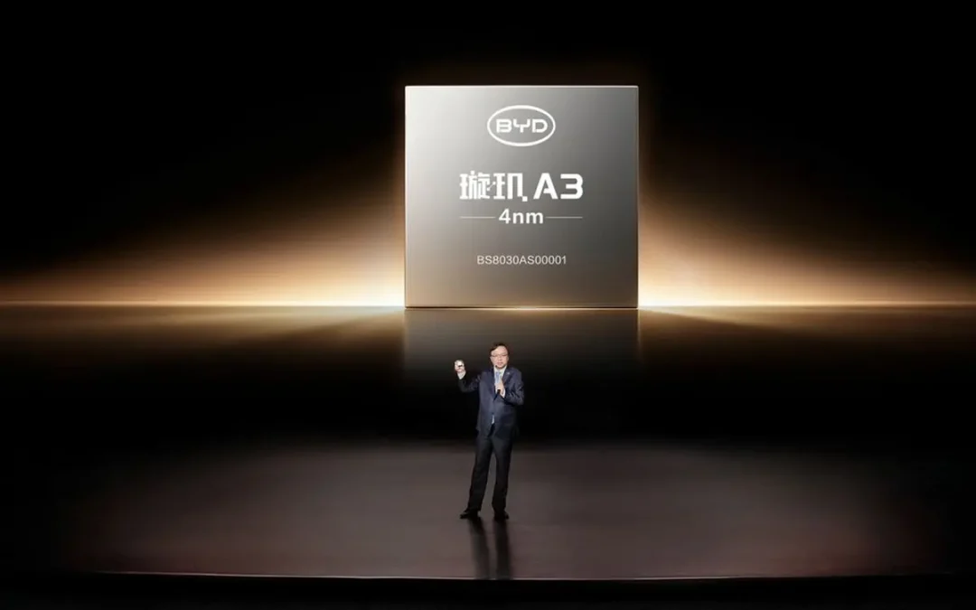 BYD presenta il chip XUANJI A3 per la guida intelligente avanzata