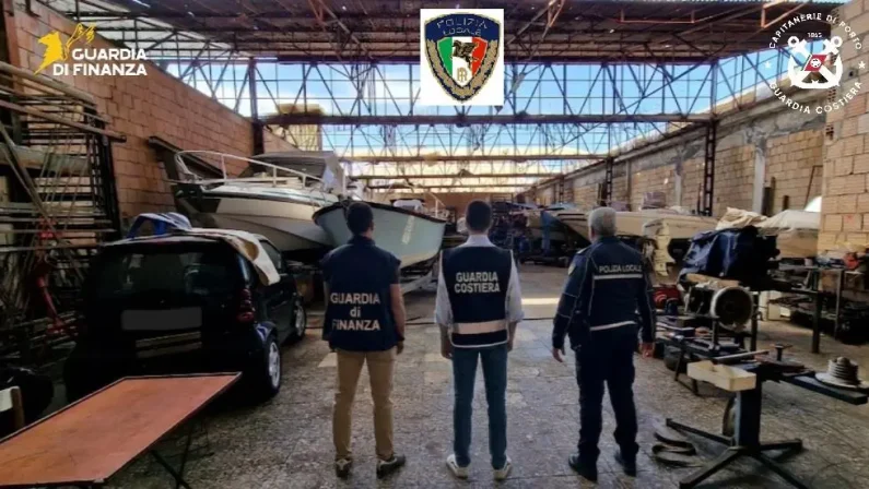 Vibo Valentia, scoperta officina navale abusiva