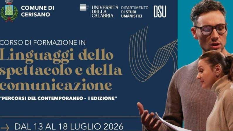 Cerisano e Unical lanciano “Percorsi del contemporaneo”