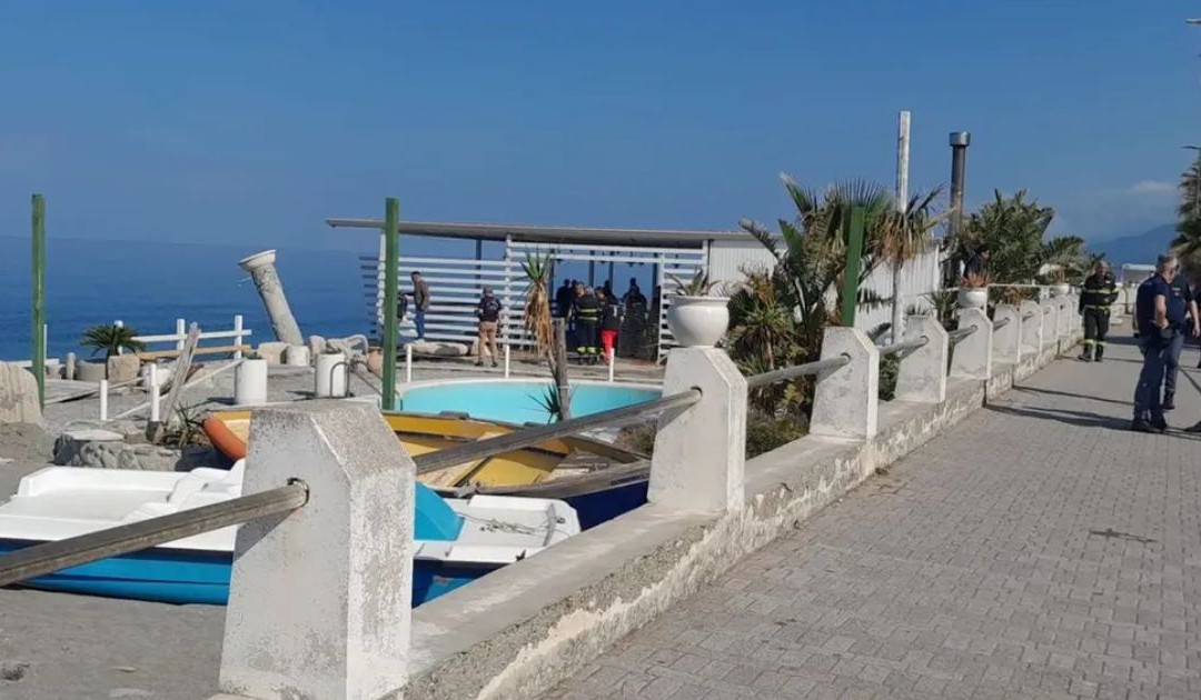 Il lido a Paola dove è avvenuta la tragedia
