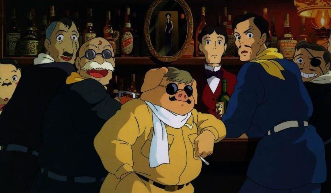 Porco Rosso in una scena del film