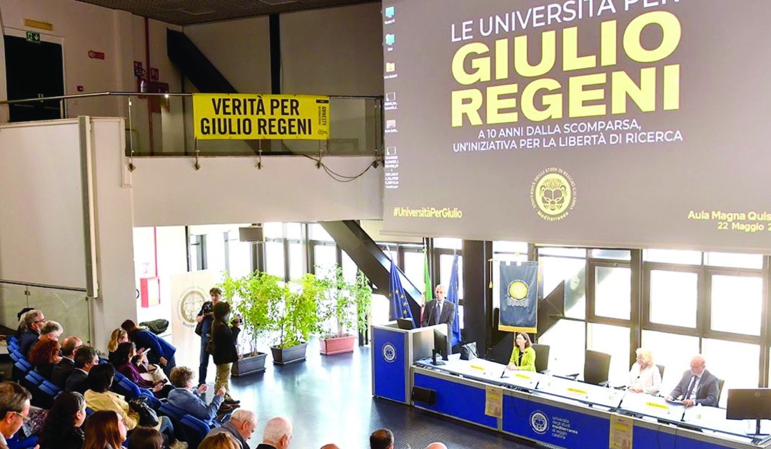 Reggio, l’università Mediterranea per Giulio Regeni