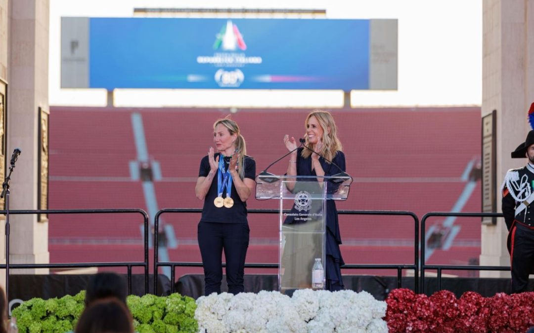 Festa Repubblica a Los Angeles, ponte Milano-Cortina 2026-LA 2028 con Lollobrigida