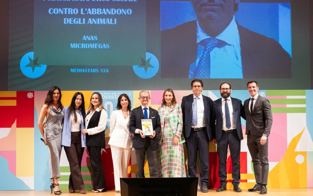 Premio Mediastars, riconoscimento ad Anas per claim in difesa degli animali