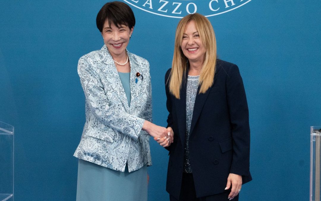 Italia-Giappone, Meloni vede Takaichi “Insieme futuro di sicurezza e prosperità”