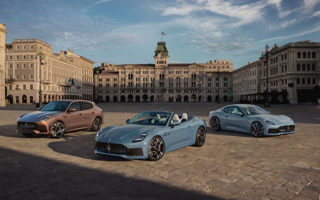 Maserati festeggia 100 anni con le nuove Grecale, Granturismo e GranCabrio
