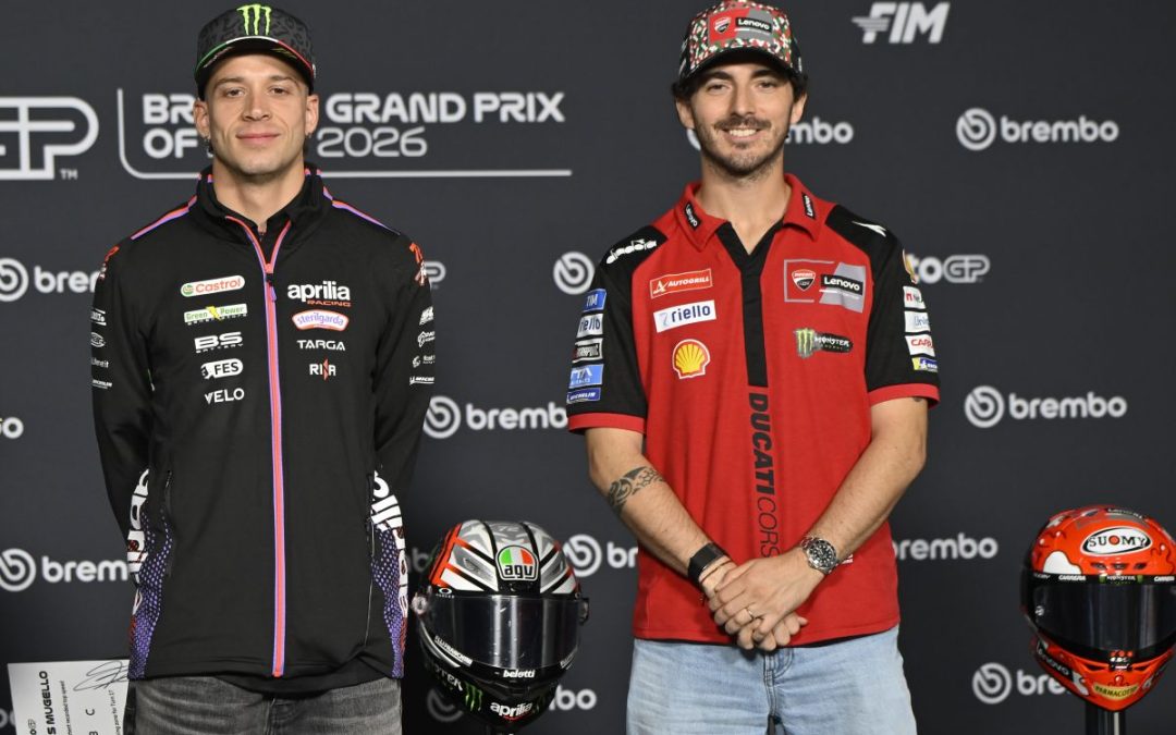 Bagnaia in Aprilia dal 2027 con Bezzecchi