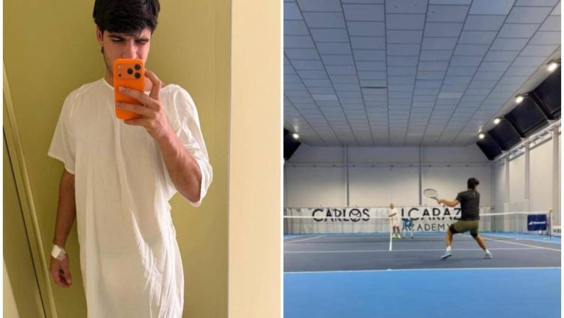 Alcaraz tra allenamento e… ospedale: lo spagnolo avvicina il rientro?