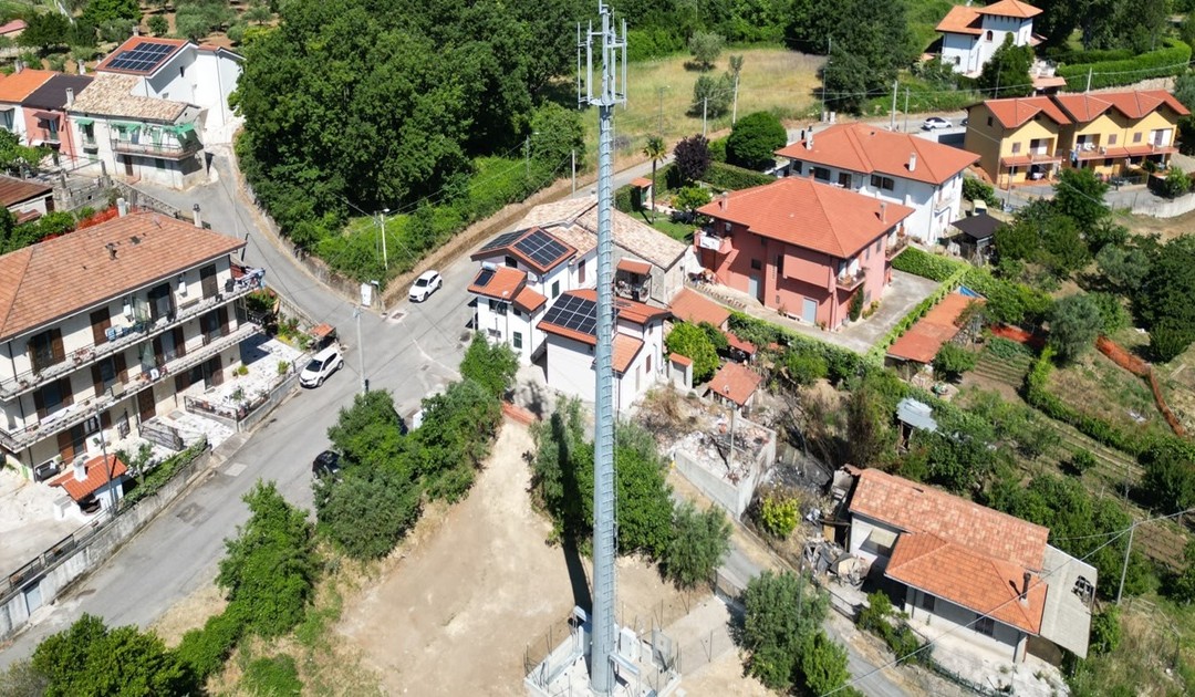 L'antenna 5G a Marano Marchesato