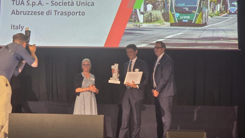 Sostenibilità, Trasporto Unico Abruzzese vince l’’Uitp Award 2026′ con ‘La Verde’